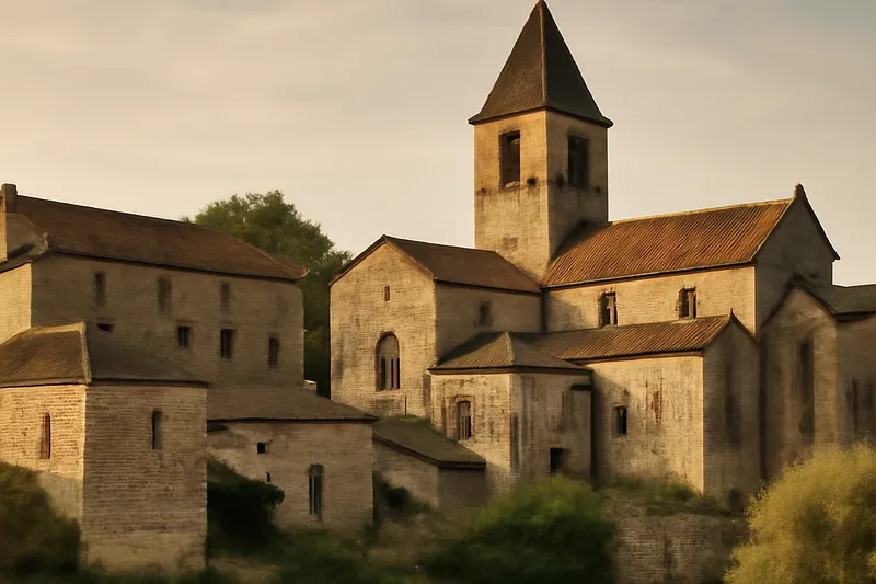 Château et pigeonnier du site médiéval du Castela dominant la bastide de Saint-Sulpice-la-Pointe